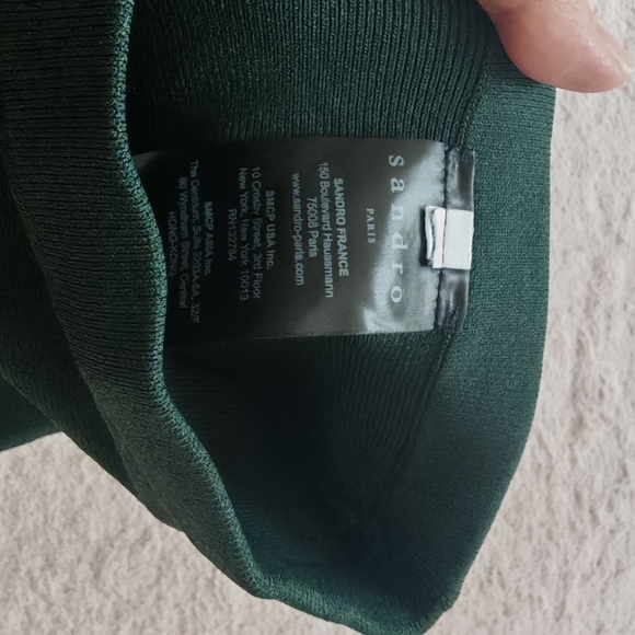 Sandro Shane Eyelet Skirt in green - Picture 5 of 12